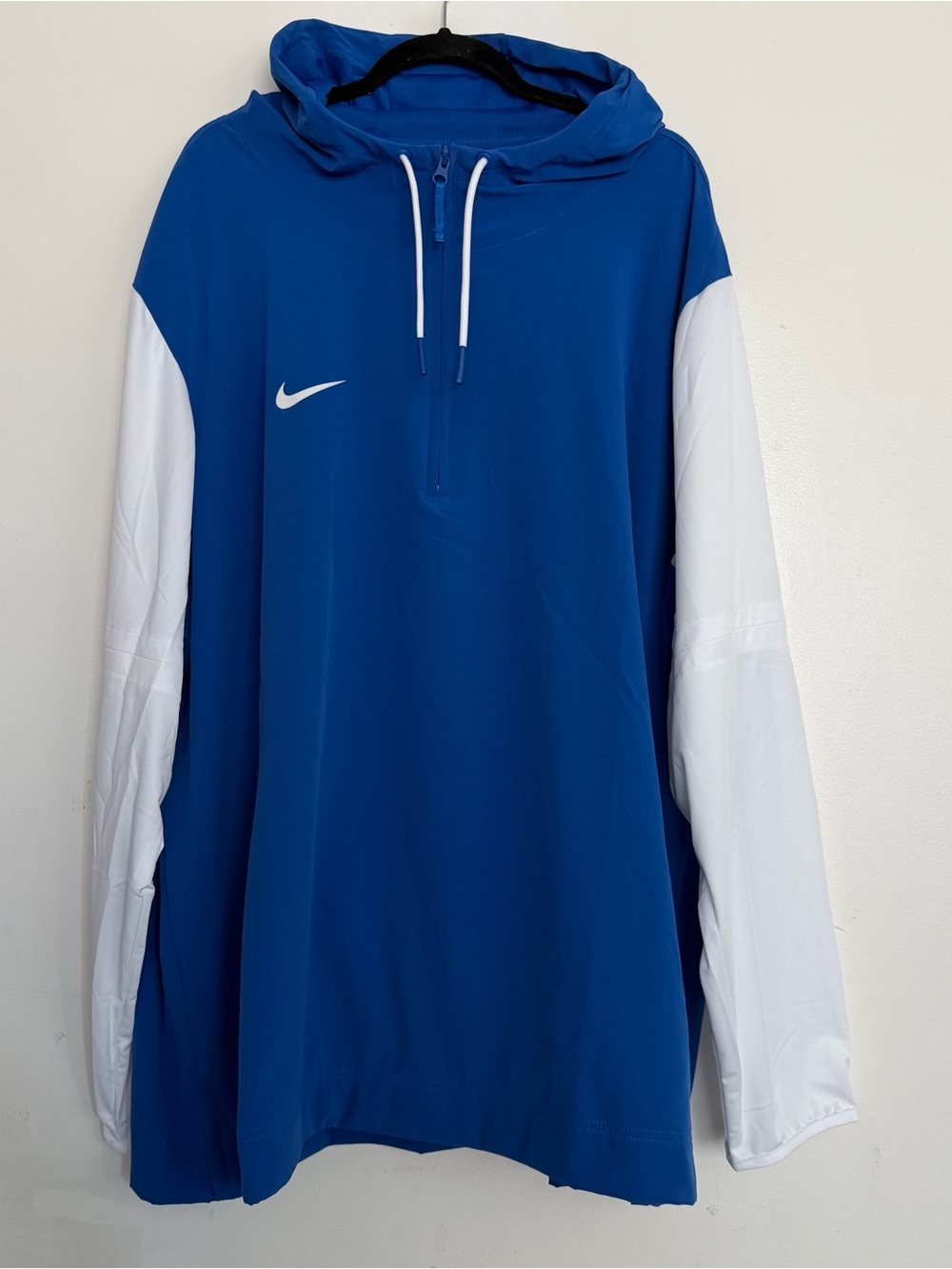 Men’s Nike Pregame 1/4 Zip Player Coach Jacket Royal Blue 494 Size 3XL